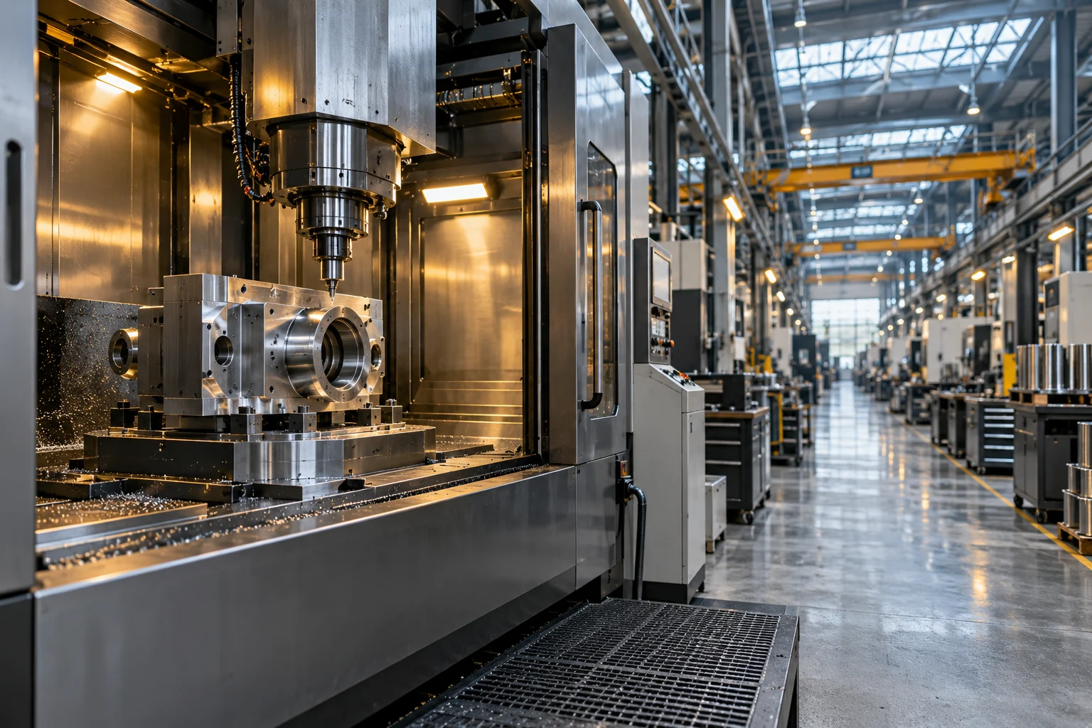 AI-generated fictional manufacturing facility, used to illustrate the project planner